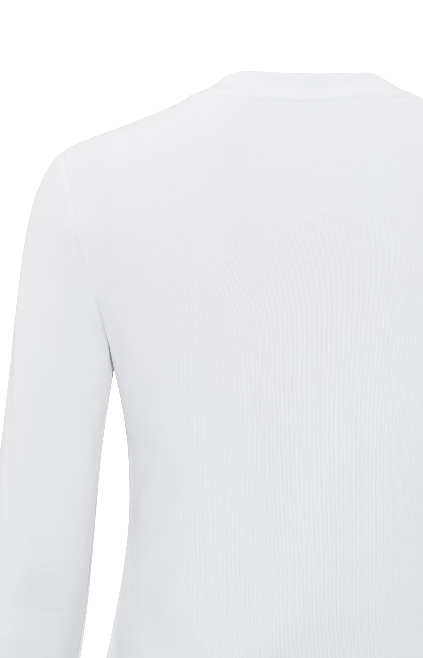 Basic T-shirt with long sleeves and round neck