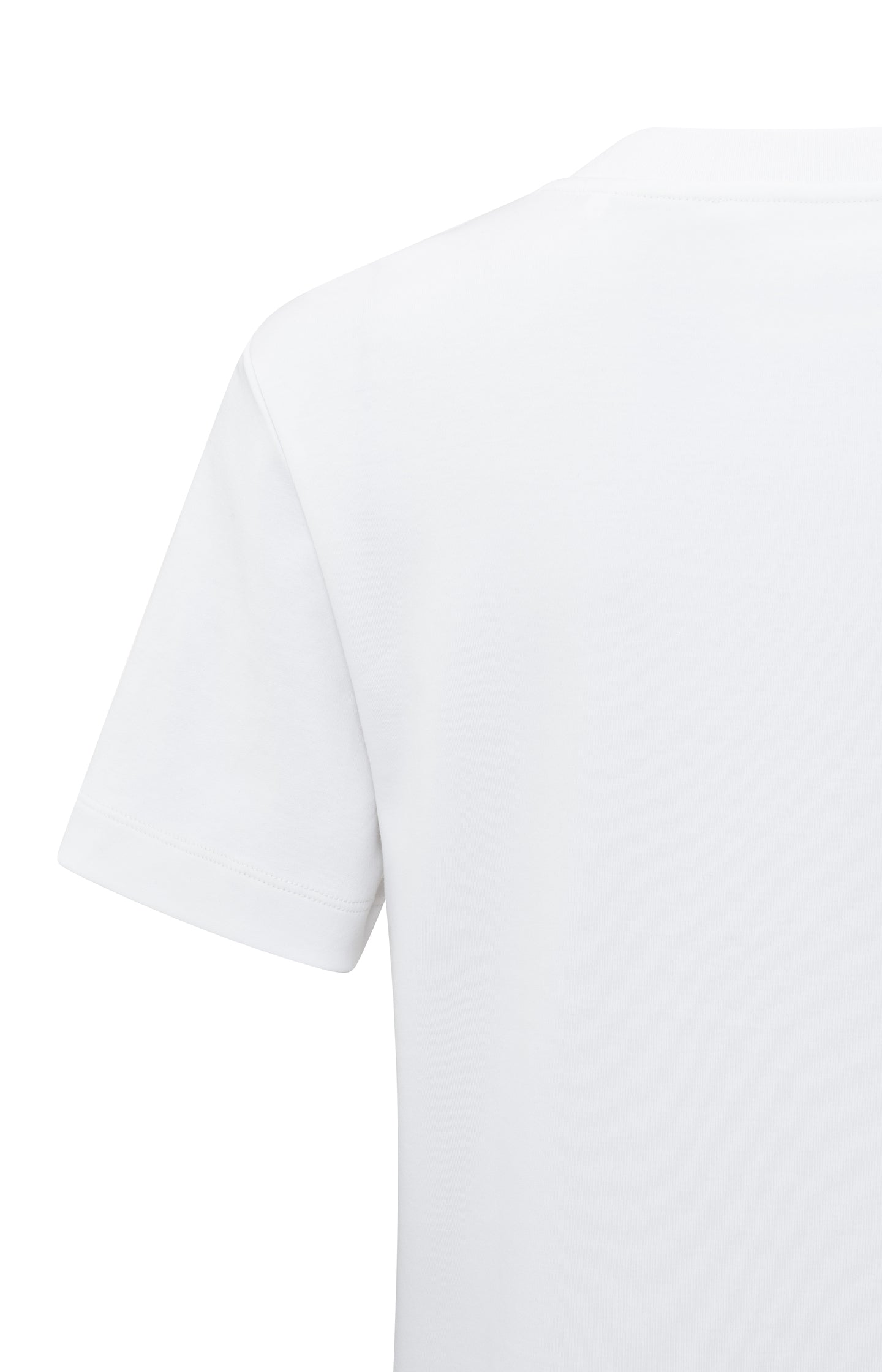 Basic T-shirt with short sleeves and round neck