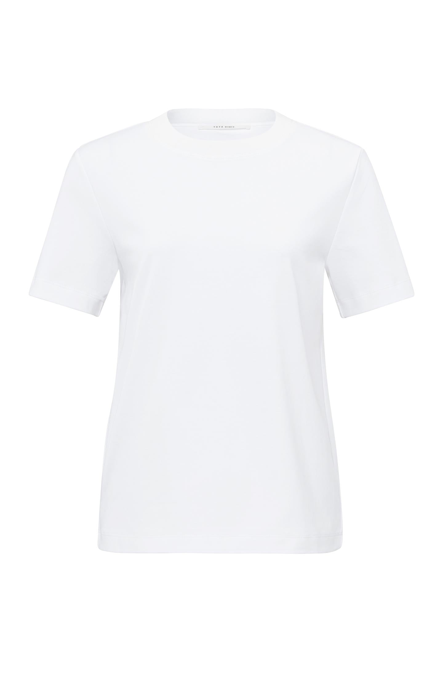 Basic T-shirt with short sleeves and round neck - Type: product