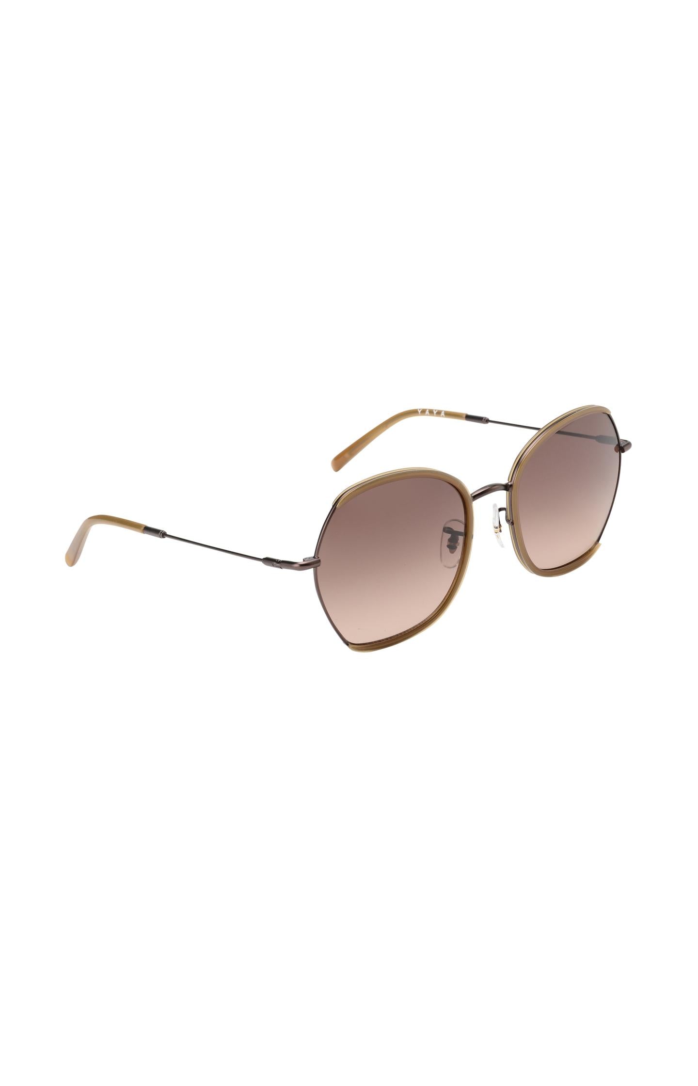 Chloe sunglasses with hexagonal metal frame