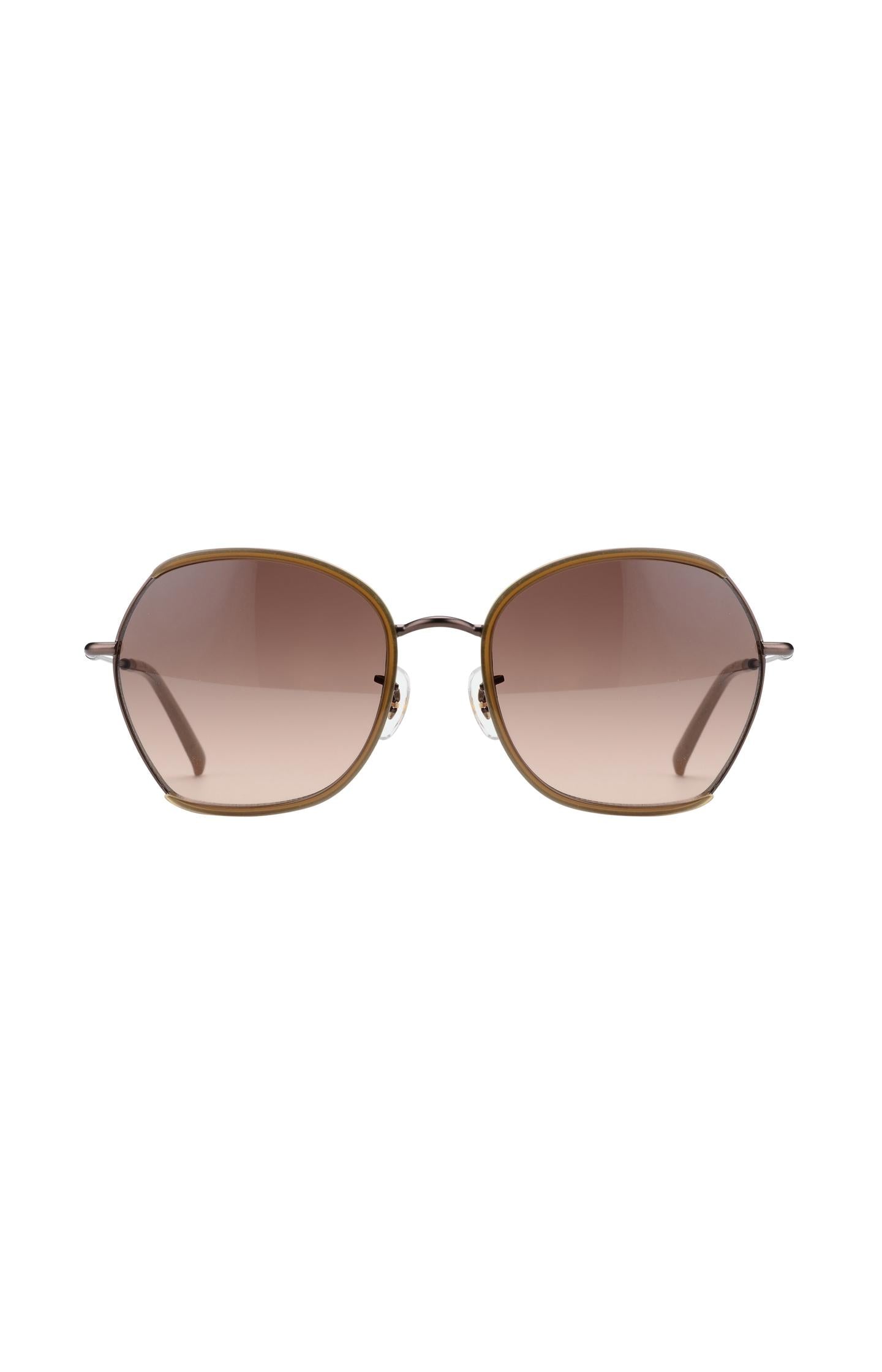 Chloe sunglasses with hexagonal metal frame