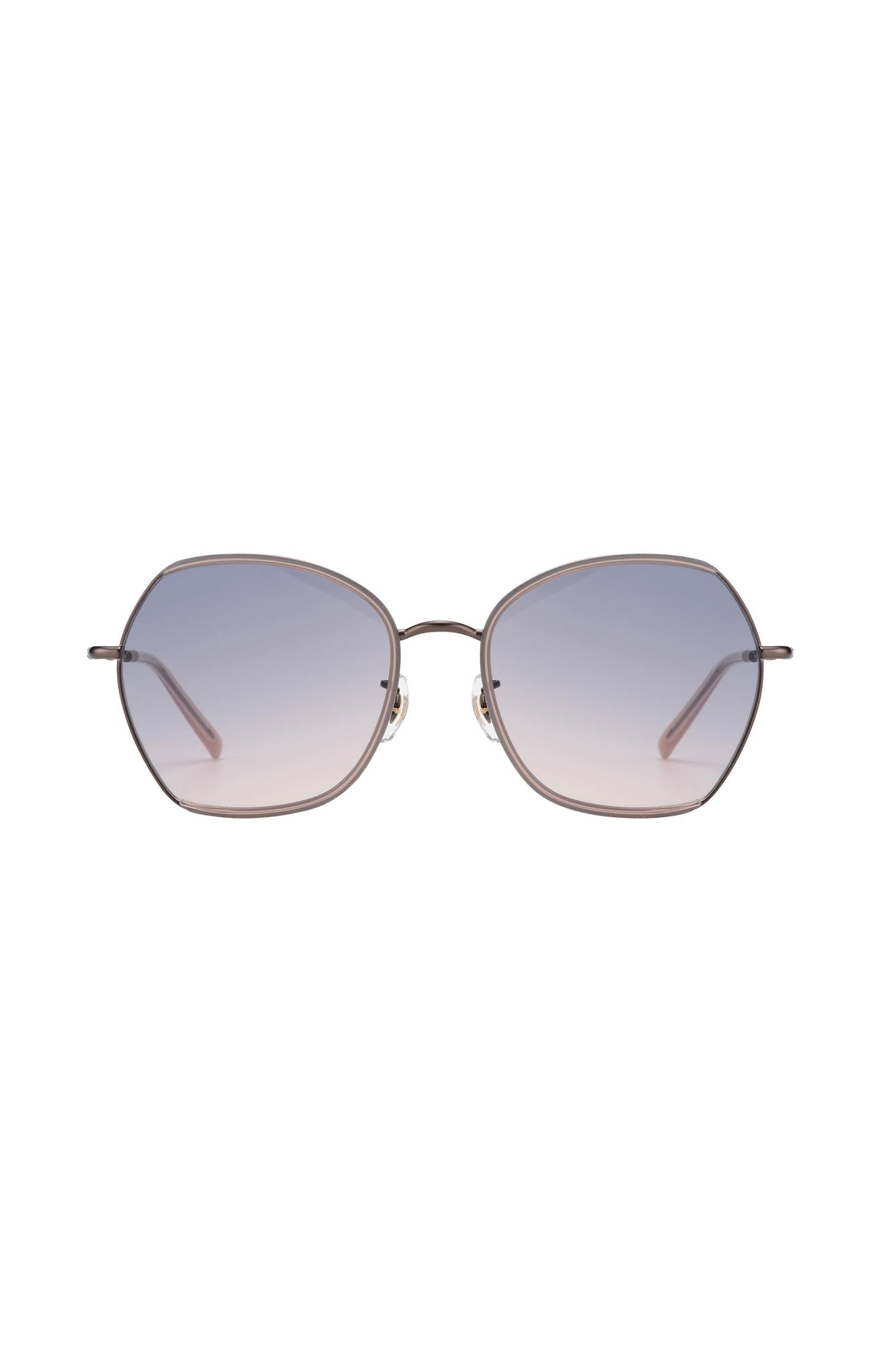 Chloe sunglasses with hexagonal metal frame