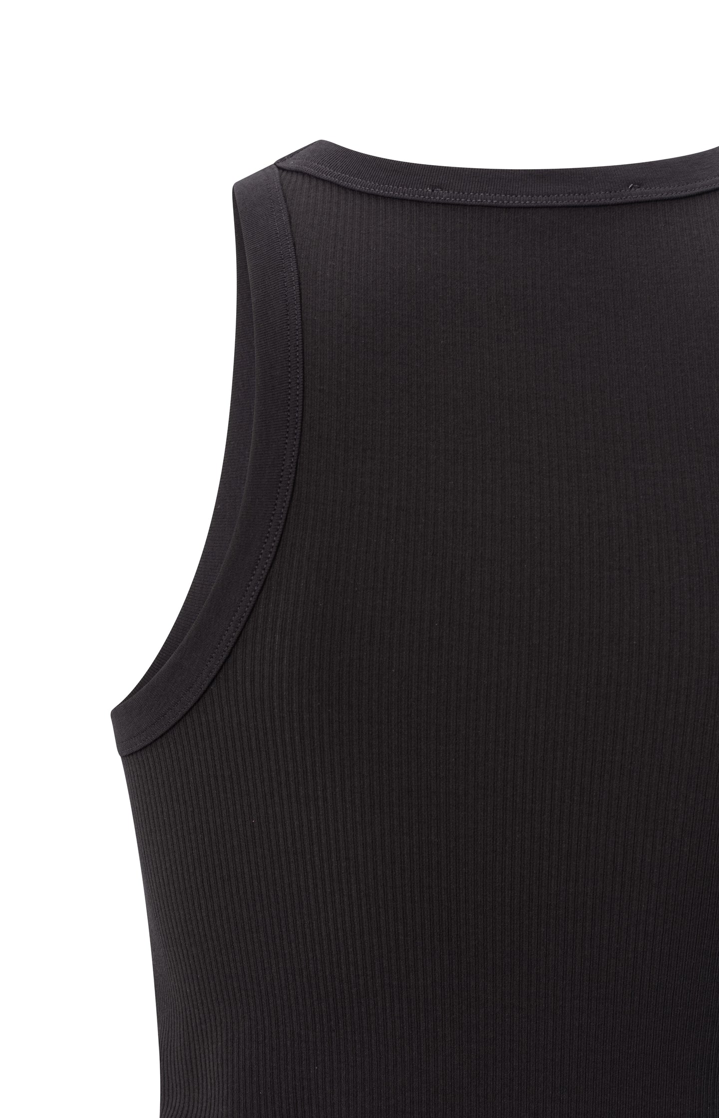 Ribbed singlet with fitted fit