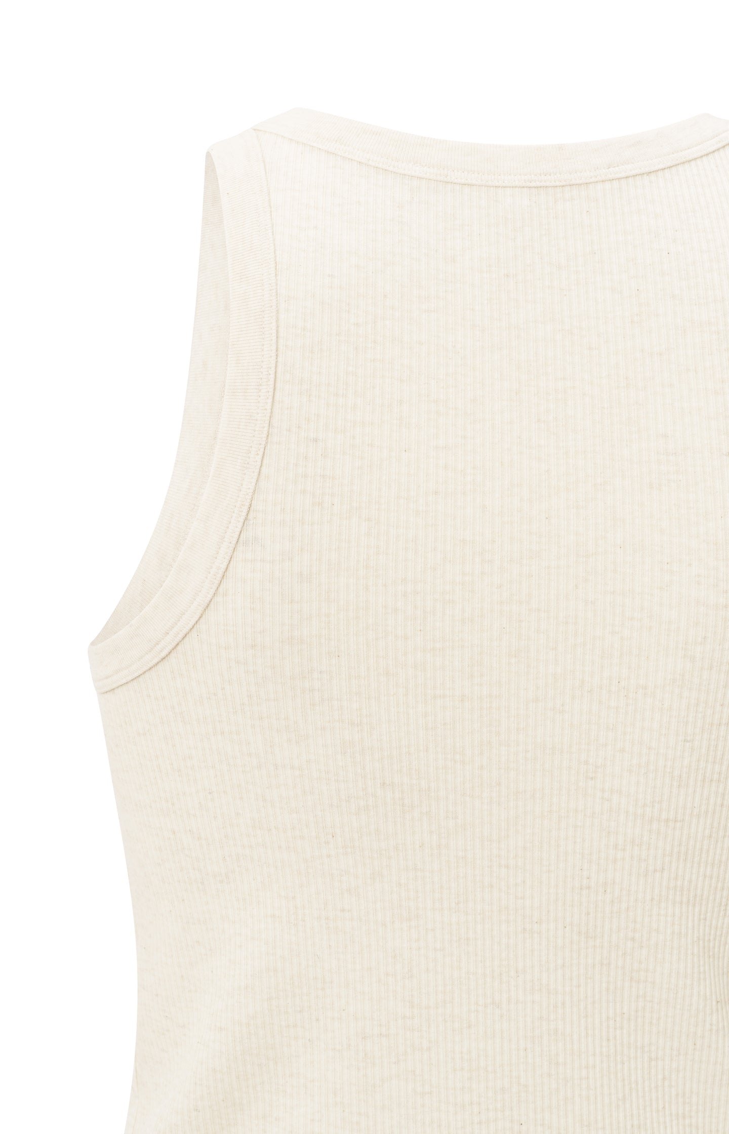 Ribbed singlet with fitted fit