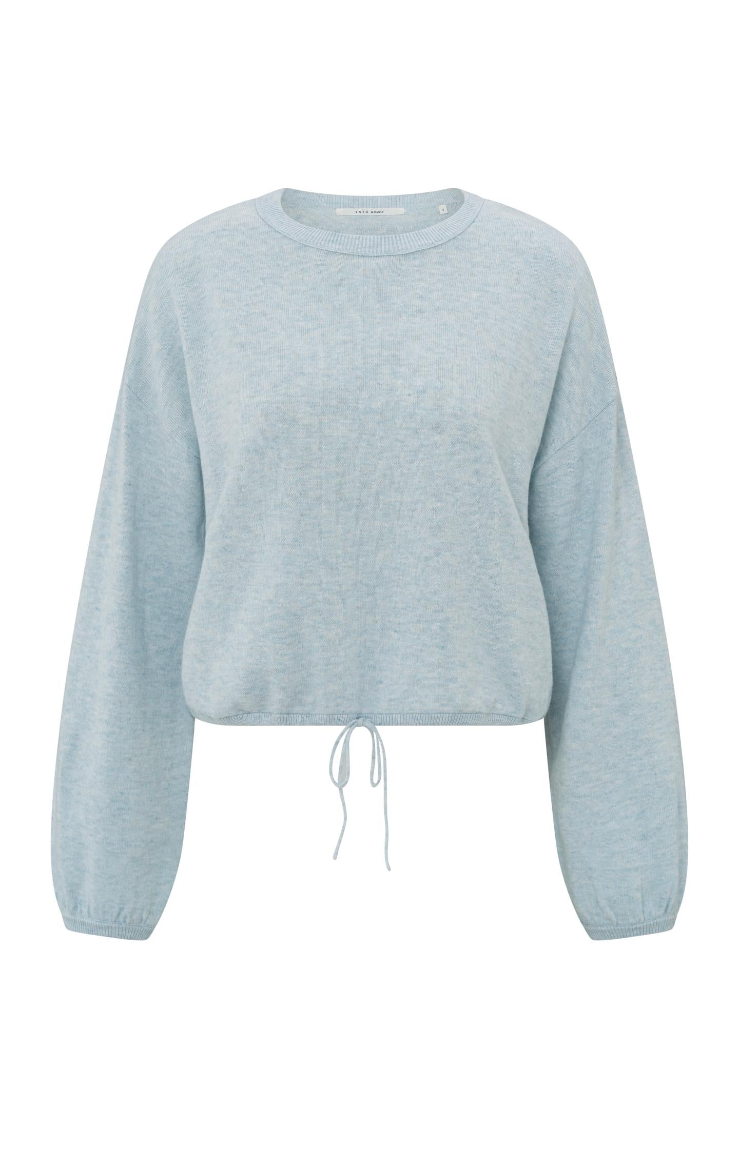 Sweater with corded hem and loose fit - Type: product