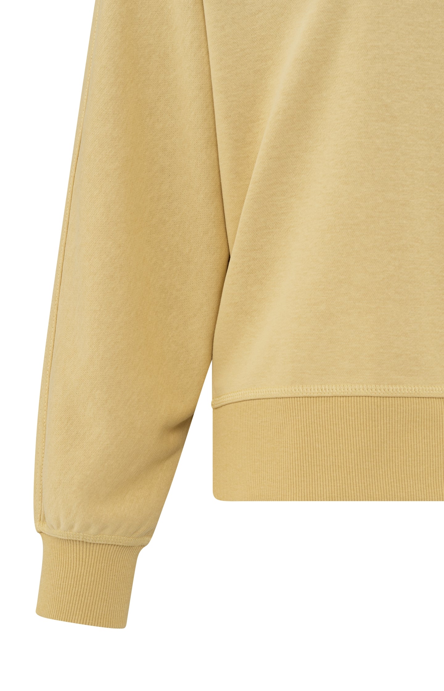 Sweatshirt with small slit and loose fit