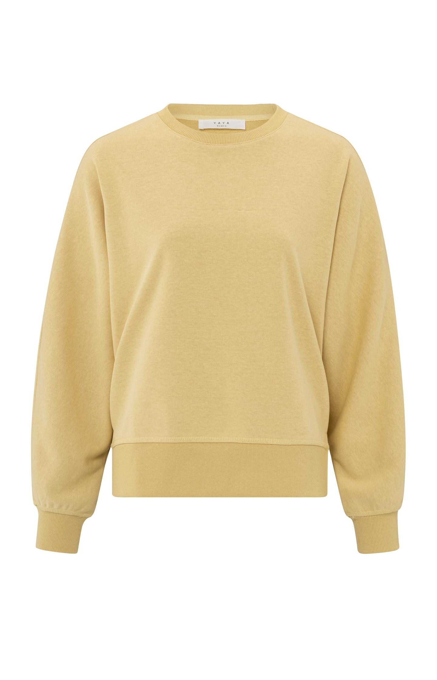 Sweatshirt with small slit and loose fit - Type: product