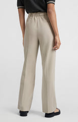 Wide-leg trousers with pinstripe