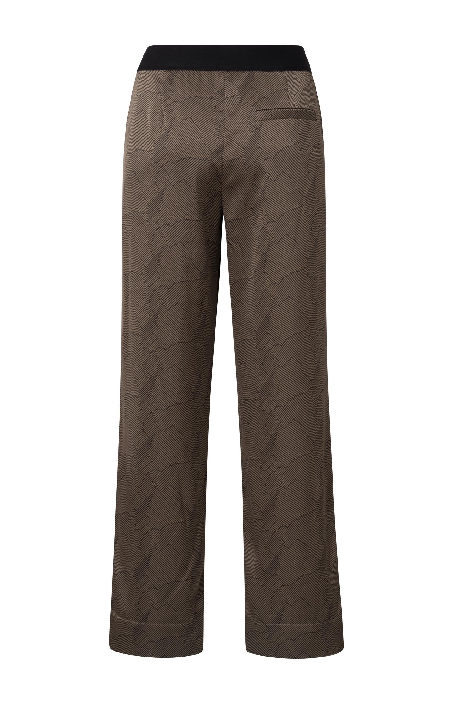 Wide leg trousers with print