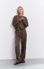 Wide leg trousers with print